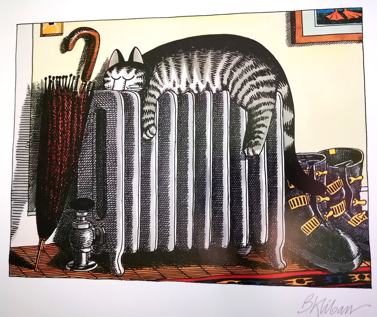 gaboss's tweet photo. Mood #caturday #Kliban https://t.co/cS6hTFCLyz