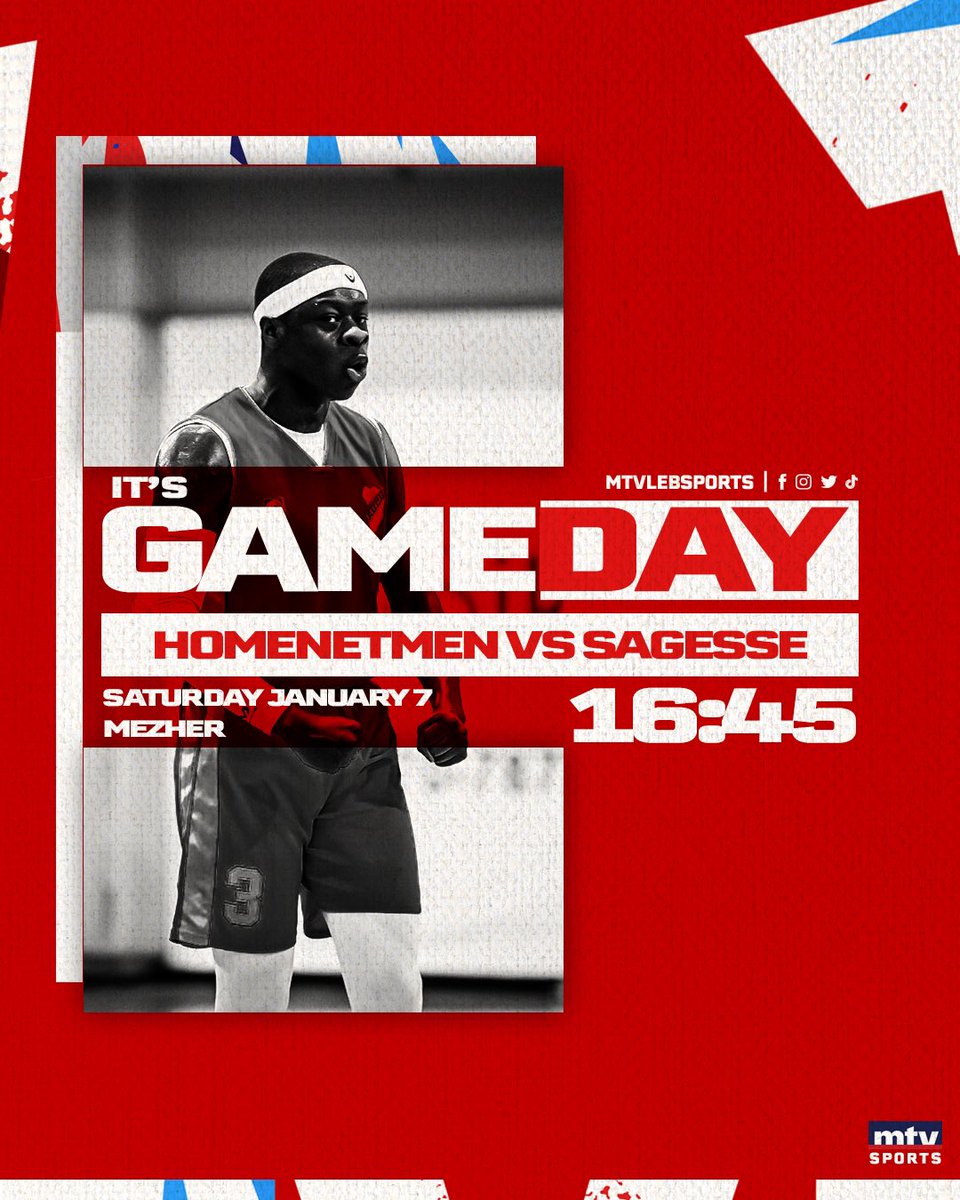 mtvlebsports's tweet photo. تستكمل المرحلة الثاني عشر من إياب "سنيبس" بطولة #لبنان لكرة السلة بمباراة #الهومنتمن و #الحكمة في #مزهر الساعة 16:45 مباشرةً عبر شاشة الـ أم تي في
@LBF_Basketball
#HomSag #mtvbasket #mtvsports https://t.co/Lm5cl4vpN8