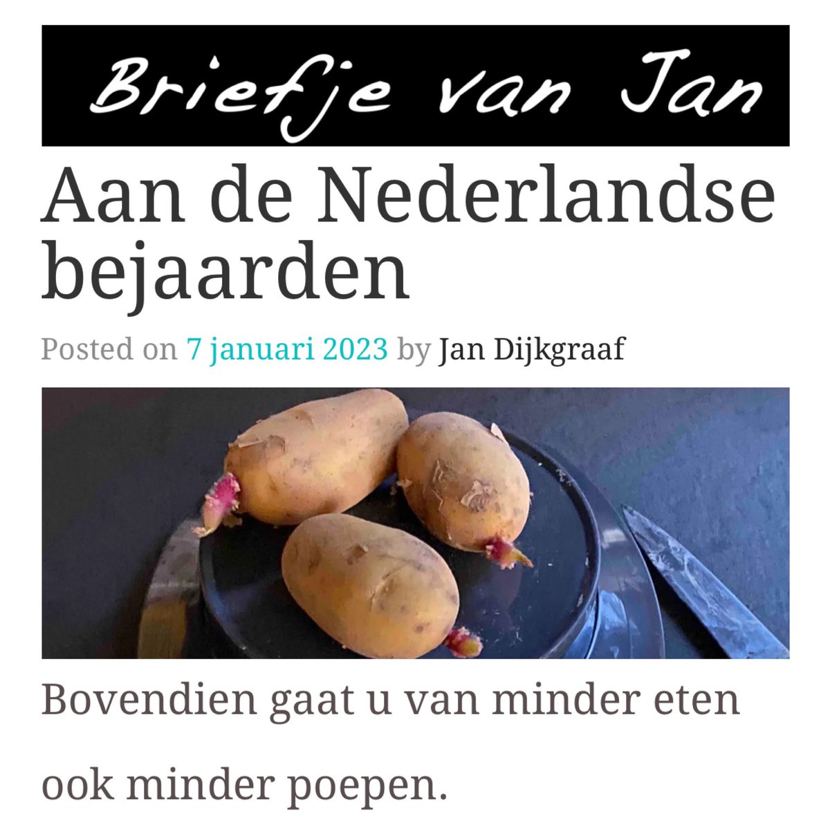 KnijffRobert's tweet photo. OLD HABITS NEVER DIE…
Briefje van Jan Dijkgraaf aan de Nederlandse bejaarden… Over door de overheid gefinancierde instellingen, die nog net niet zeggen; ‘Ga eens dood!..’
Cc: @jndkgrf | @CorinneEllemeet
#BriefjeVanJan #JanDijkgraaf
#KostenPost
https://t.co/WsDZp1VBSS https://t.co/giLQkyHwSd