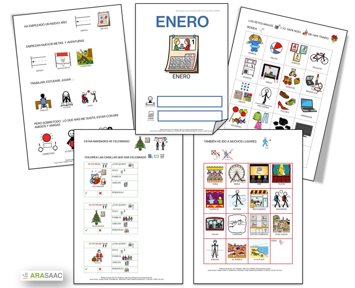 👉🚶‍♂️🏫📚"Vuelta al cole en enero." 🤩con #pictogramas de ARASAAC.
🖱Descargar el material desde ARASAAC:
➡🖥arasaac.org/materials/es/4…
➡🖥instagram.com/arasaac/
🗣¿Nos cuentas qué has hecho tú estas vacaciones?
👏¡¡¡Gracias Eva por compartir el material con ARASAAC!!!