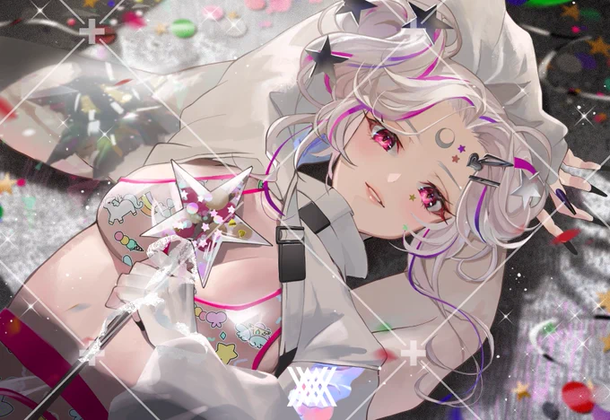娘である酒田ういちゃん(@ sake_usa )のIRIAMでの活動が本日で2周年になりました!めでたい!つきましてはお祝いのイラストのお手伝いをさせていただきましたのでお知らせいたします。初期のデザインから度々関わらせていただいてきたので、2周年は感慨深いです。今後も元気な娘でいてください 