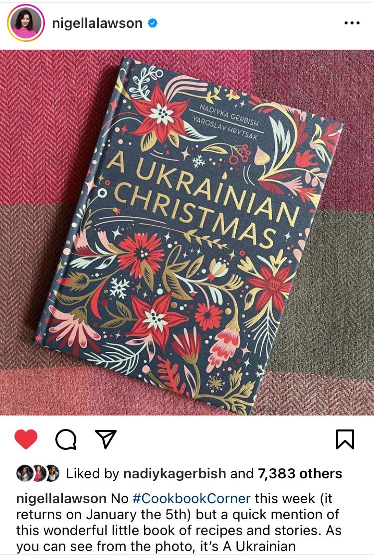 CathBurkeEditor's tweet photo. It’s second Christmas in Ukraine today, though some will choose not to celebrate this year. In their beautiful book, A Ukrainian Christmas, Nadiyka Gerbish and Yaroslav Hrytsak explain more about the unique Christmas culture of Ukraine🇺🇦 #SlavaUkraini @Pontifex @Nigella_Lawson https://t.co/mrNinCMMZN