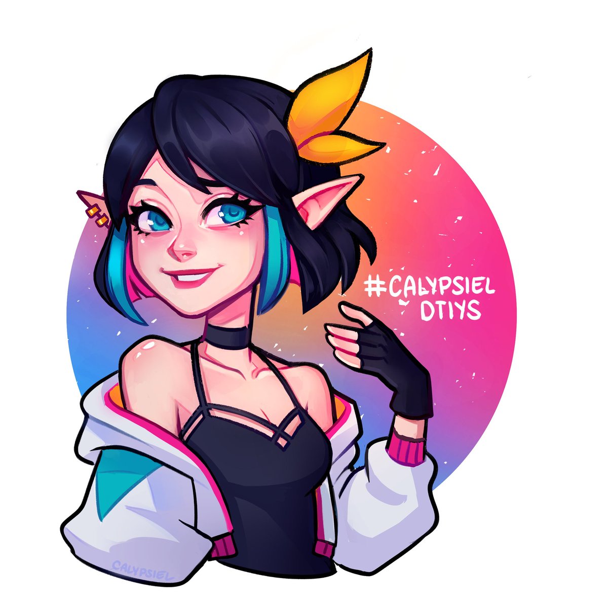 Belindraw's tweet photo. Raided @Calypsiel after tonight's stream and she is literally THE nicest streamer i've ever met 😭😭✨ 

I love how her mascot looks and noticed there's an old DTIYS she had so here I goooo !!! quick doodle cause she's so cute 😆❤️

#DigitalArt #dtiys #calypsieldtiys https://t.co/Fgg6EqrXAP