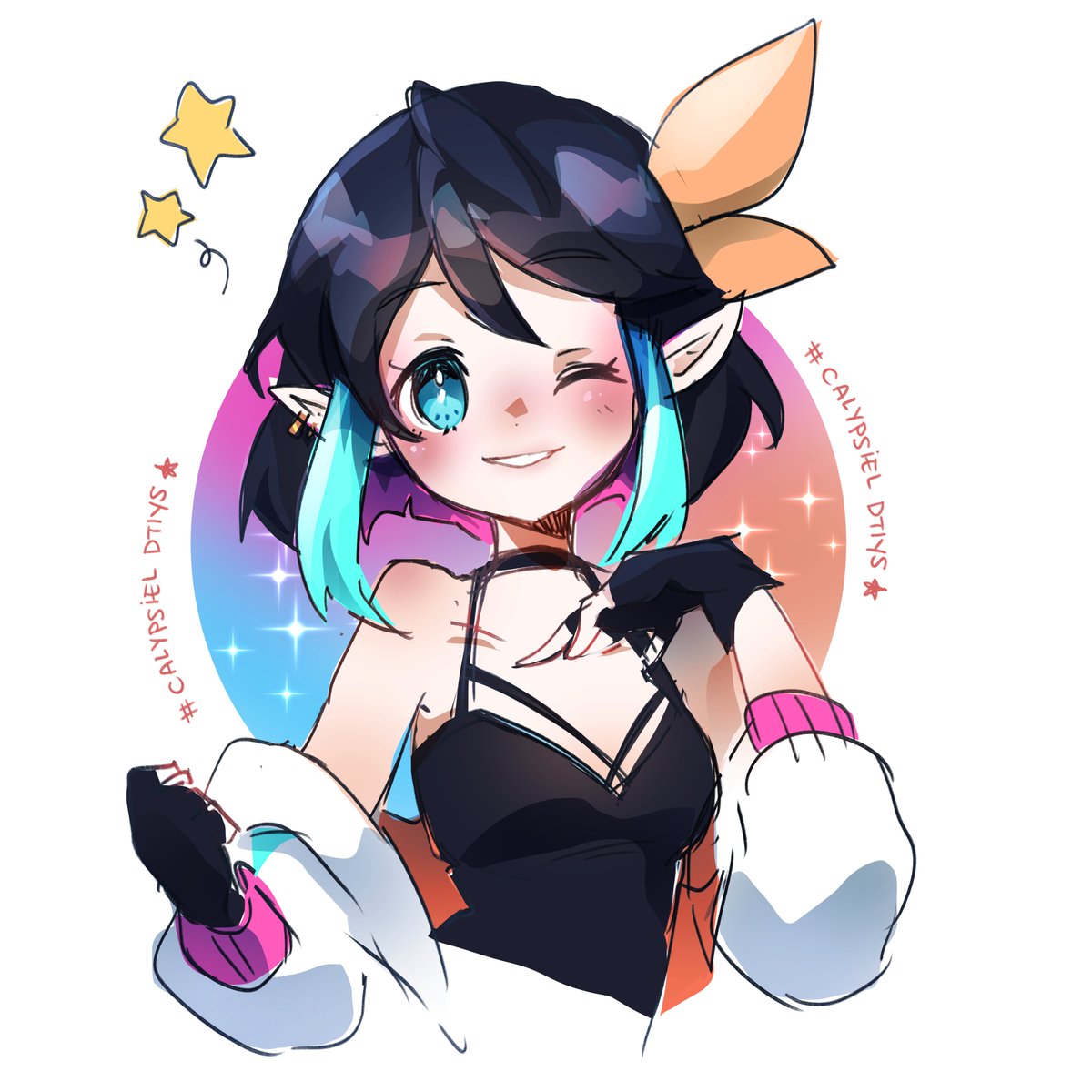 Belindraw's tweet photo. Raided @Calypsiel after tonight's stream and she is literally THE nicest streamer i've ever met 😭😭✨ 

I love how her mascot looks and noticed there's an old DTIYS she had so here I goooo !!! quick doodle cause she's so cute 😆❤️

#DigitalArt #dtiys #calypsieldtiys https://t.co/Fgg6EqrXAP
