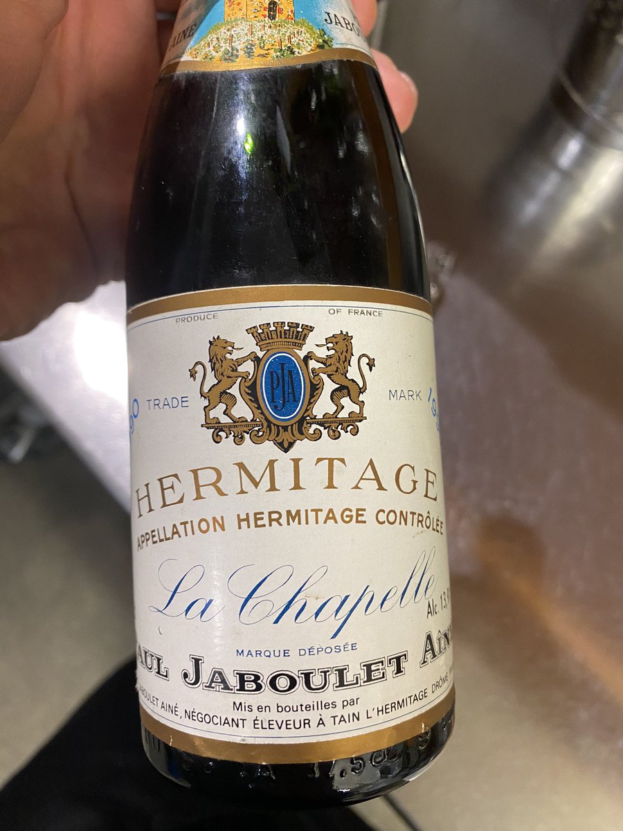 Privilegio probar este vino. 33 años y contando #hermitage #lachapelle @RhoneWine