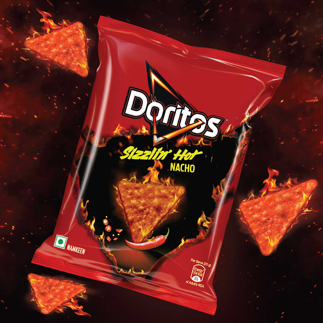 debbierobinson7's tweet photo. Sizzlin’ Hot Doritos have now dropped in India! Inspired by the @pepsi Flamin’ Hot line, this might just be the boldest Doritos flavour yet! https://t.co/AAKJkMpskW