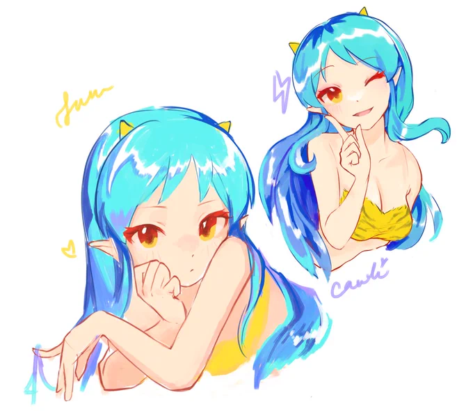 lum doodle #UruseiYatsura #うる星やつら 