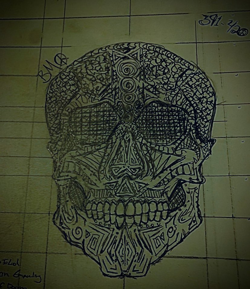 bmo391's tweet photo. #sketch #Pencildrawing #art #skull https://t.co/P5dlrAT5mk