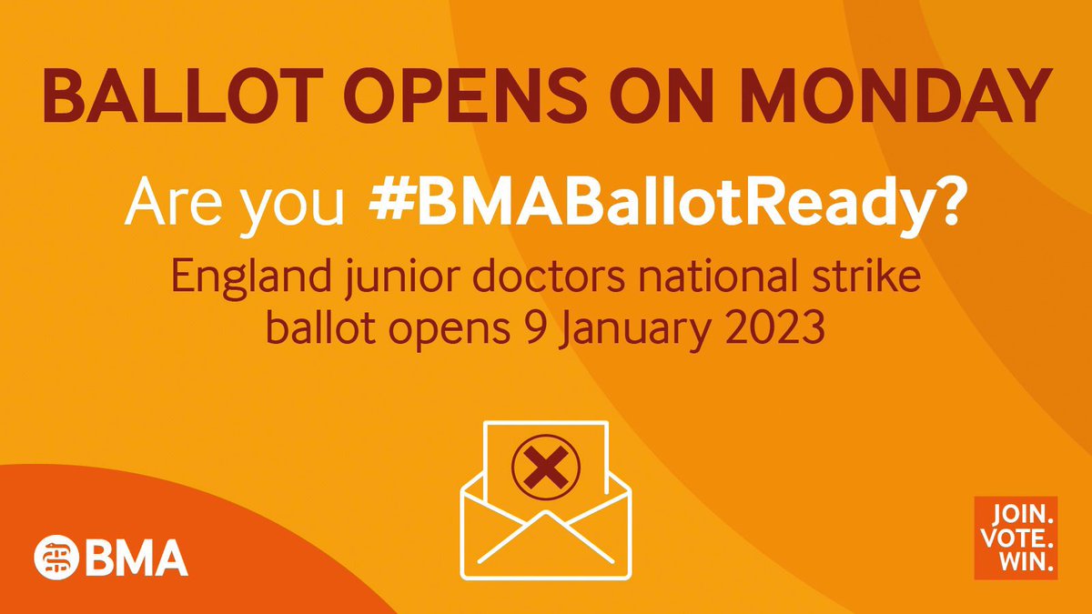 NWRRDC's tweet image. On Monday the BMA will be balloting it’s members for strike action, starting with 72 hours of full walkout after a successful vote. This is a one time opportunity to restore the profession- make sure you’ve updated your details here bma.org.uk/my-bma #BMABallotReady