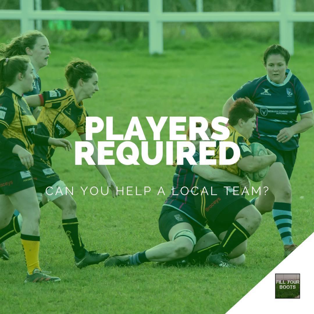 🏉 𝑷𝒍𝒂𝒚𝒆𝒓𝒔 𝑹𝒆𝒒𝒖𝒊𝒓𝒆𝒅

Met Police Women RFC are looking for extra players for their game on Sunday (8th)

In the Surrey area &amp; fancy a run out?

Get In Touch!! <a href="/MetPoliceWRFC/">Met Police WRFC</a>