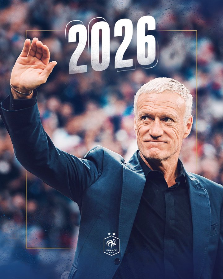 OFFICIAL: Deschamps to remain France boss until 2026 World Cup