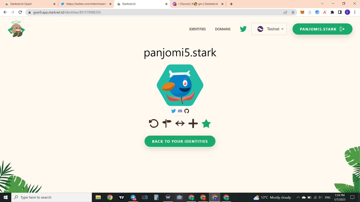 emadzaeimm's tweet photo. I claimed my ".stark" domain name on @Starknet_id

Claim yours before it's too late for a big surprise 👀 ... 

#StarkNet #StarknetIdOdyssey https://t.co/FyL9KniqJX
