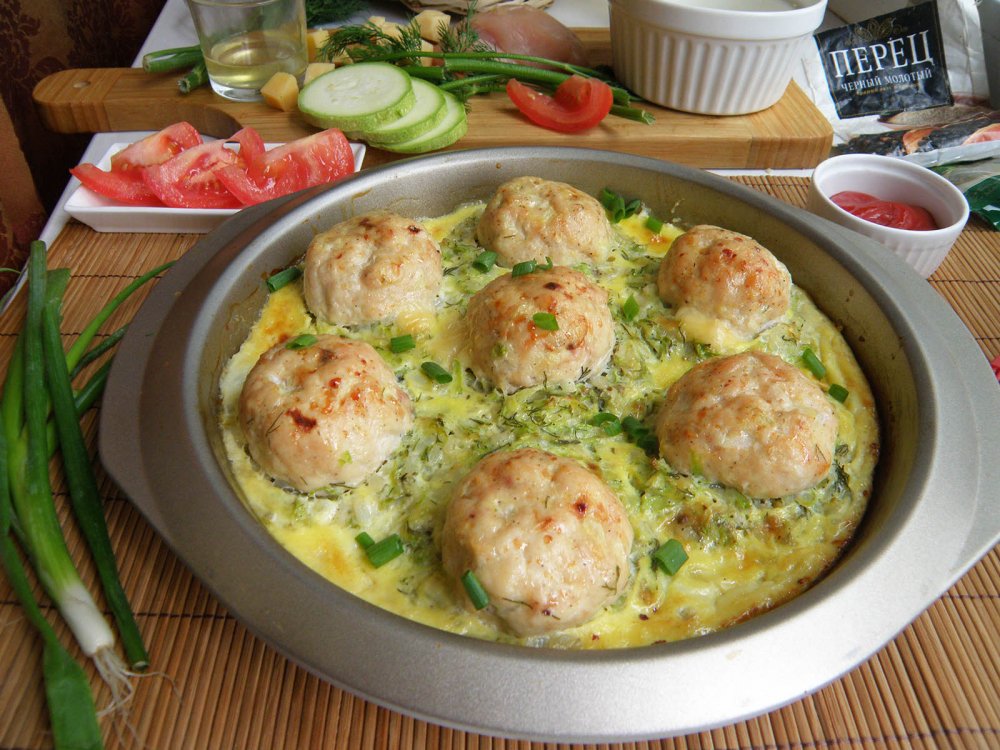 Мясные зразы с ананасом * Блюда из фарша