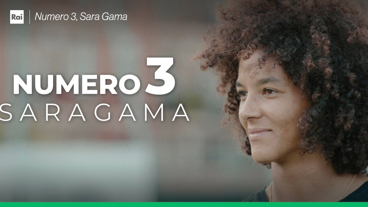 ⚽️Lunedì 9 gennaio la calciatrice <a href="/SaraGama_ITA/">Sara Gama</a>
 capitano della Juventus Women e dell’Italia, presenterà in conferenza stampa #Numero3SaraGama documentario nel quale è racchiusa la storia di tutta la sua carriera agonistica e non solo, in onda su <a href="/raitre/">Rai3</a>
 il 13 gennaio alle 16:00