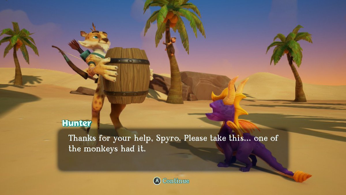 Andalusio's tweet image. More #SpyroRiptosRage stuff being done so far. Also, Queen Finny was almost unnoticeably until you manage to fly into the audience at Ocean Speedway, but among my favorite side characters in the game.

— #SpyroReignitedTrilogy #gaming #games #Activision #Spyro2