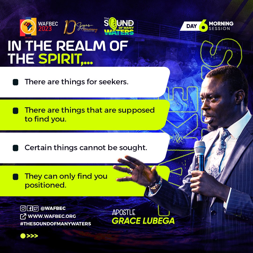 WOFBEC's tweet photo. Takeaways from Apostle Grace Lubega  @phanerookampala 

#WAFBEC2023
#SoundOfManyWaters https://t.co/vS7Elo6v6g