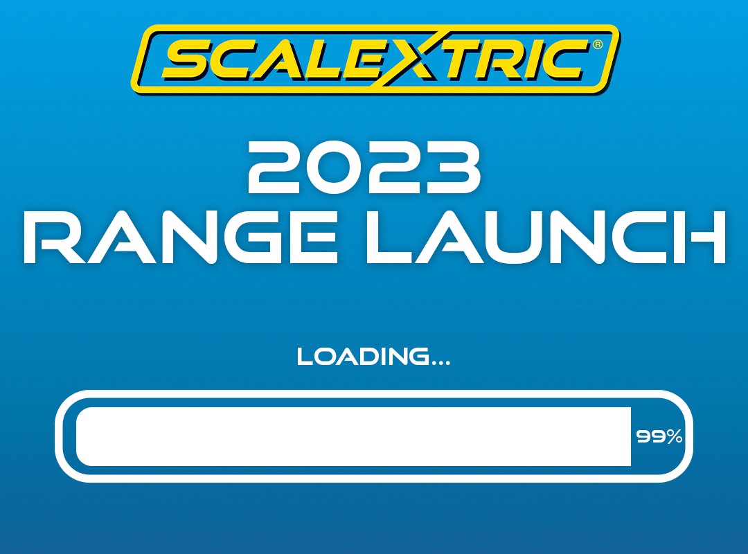 Calling all petrolheads and slot car enthusiasts! The 2023 Scalextric Range Launch is fast approaching and you won't want to miss it. 

Tune in to our social media channels on Tuesday 10th January for all the details on the latest and greatest in the world of Scalextric.