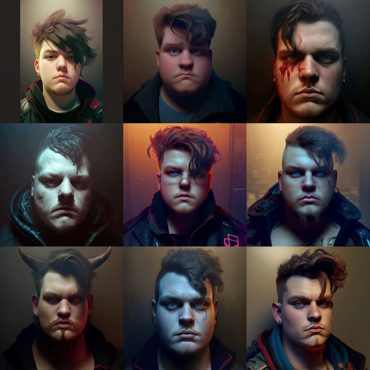 tovartheawesome's tweet photo. My best results of a sleepless night while messing around with #midjourney! Which one is your favorite? #AI #AIart #aiportrait #aiportraitgenerator #Aigenerated https://t.co/ZOM7weLh61