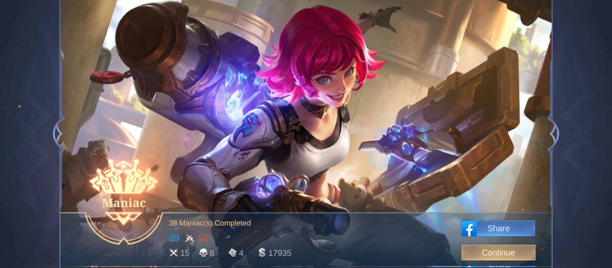 Beatrix0105's tweet photo. 2x maniac today #beatrixm4 #beatrixmlbb #mobilelegendsbangbang https://t.co/StuH0STa6a
