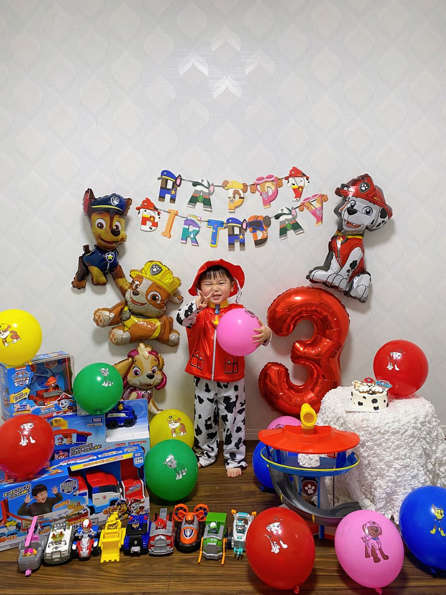 rinakitty0829's tweet photo. 𝗛𝗮𝗽𝗽𝘆 𝟯𝗿𝗱 𝗕𝗶𝗿𝘁𝗵𝗱𝗮𝘆 🐾
大好きなパウパトロールでお祝い♡ https://t.co/fqn0cYfJs9
