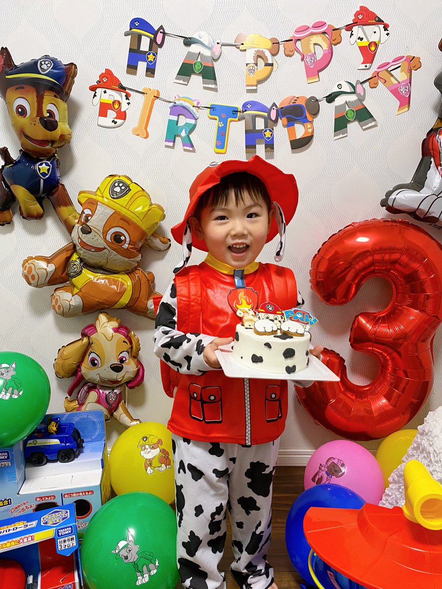 rinakitty0829's tweet photo. 𝗛𝗮𝗽𝗽𝘆 𝟯𝗿𝗱 𝗕𝗶𝗿𝘁𝗵𝗱𝗮𝘆 🐾
大好きなパウパトロールでお祝い♡ https://t.co/fqn0cYfJs9