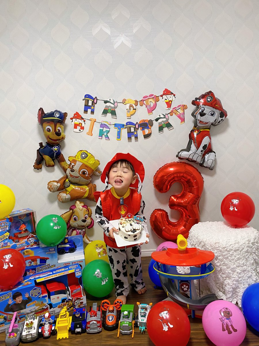 rinakitty0829's tweet photo. 𝗛𝗮𝗽𝗽𝘆 𝟯𝗿𝗱 𝗕𝗶𝗿𝘁𝗵𝗱𝗮𝘆 🐾
大好きなパウパトロールでお祝い♡ https://t.co/fqn0cYfJs9