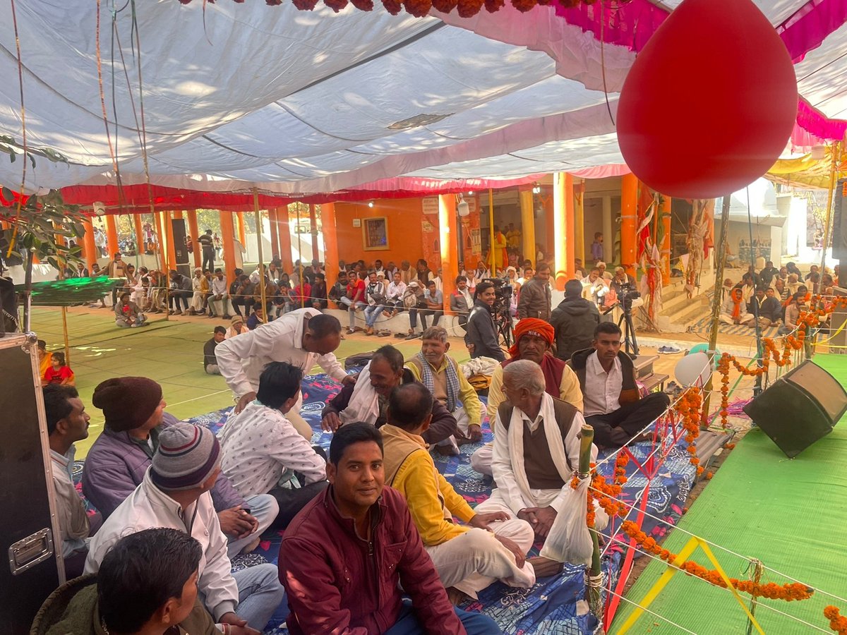 होरिया पीपर मेहरघांट जिला नर्मदापुरम में भजन प्रतियोगिता