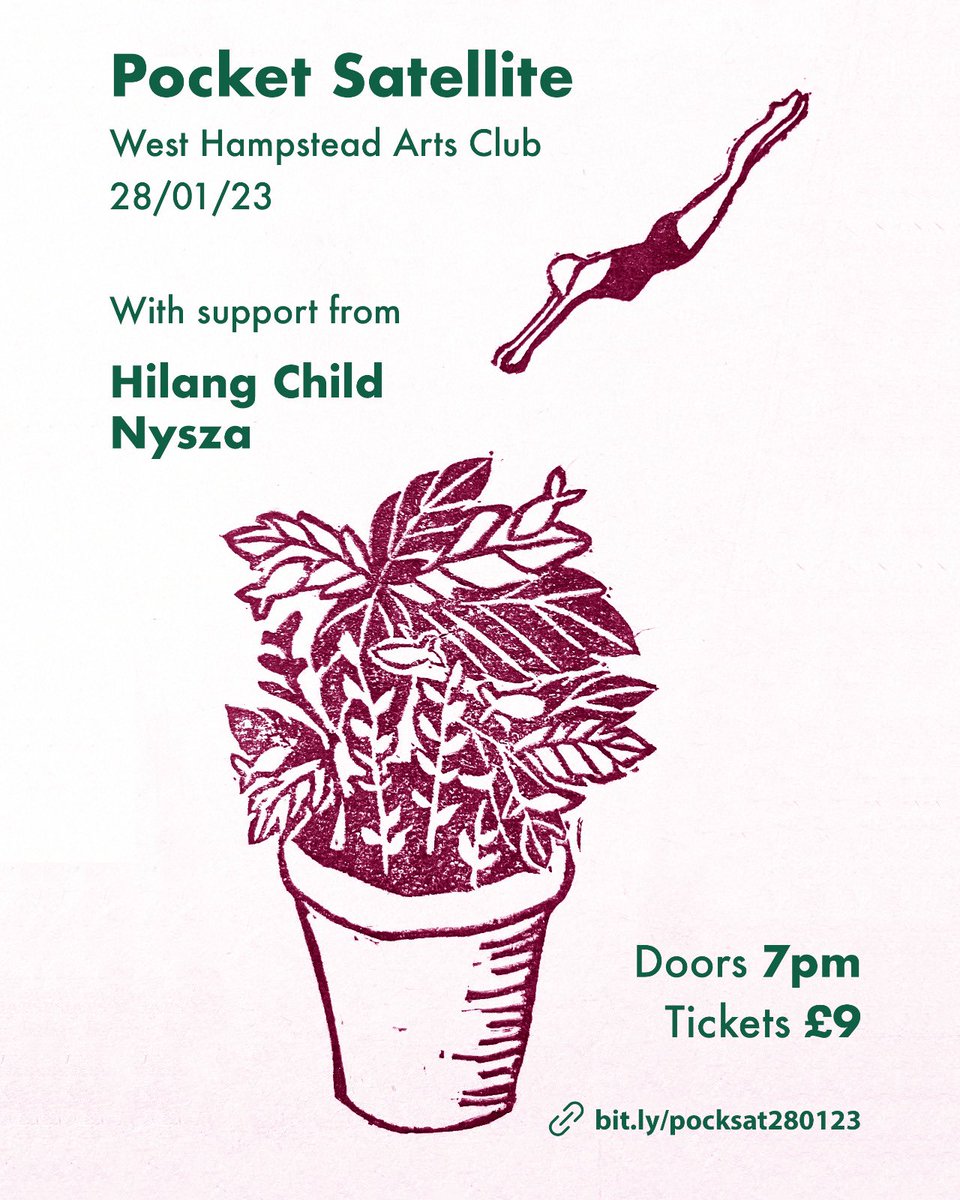 You lot coming? Tickets here Bit.ly/pocksat280123 soooo excited to play with <a href="/itsnysza/">NYSZA</a> and <a href="/hilangchild/">Hilang Child</a>