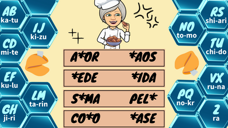 cruzadinha's tweet photo. #Criptograma 🍀 Deduza as letras representada por *s e forme as palavras codificadas pela Dona Cruzadinha. Depois, substitua cada uma das letras dessas palavras pelas respectivas sílabas inseridas nos hexágonos. #cryptogram https://t.co/dWeYqimyMx