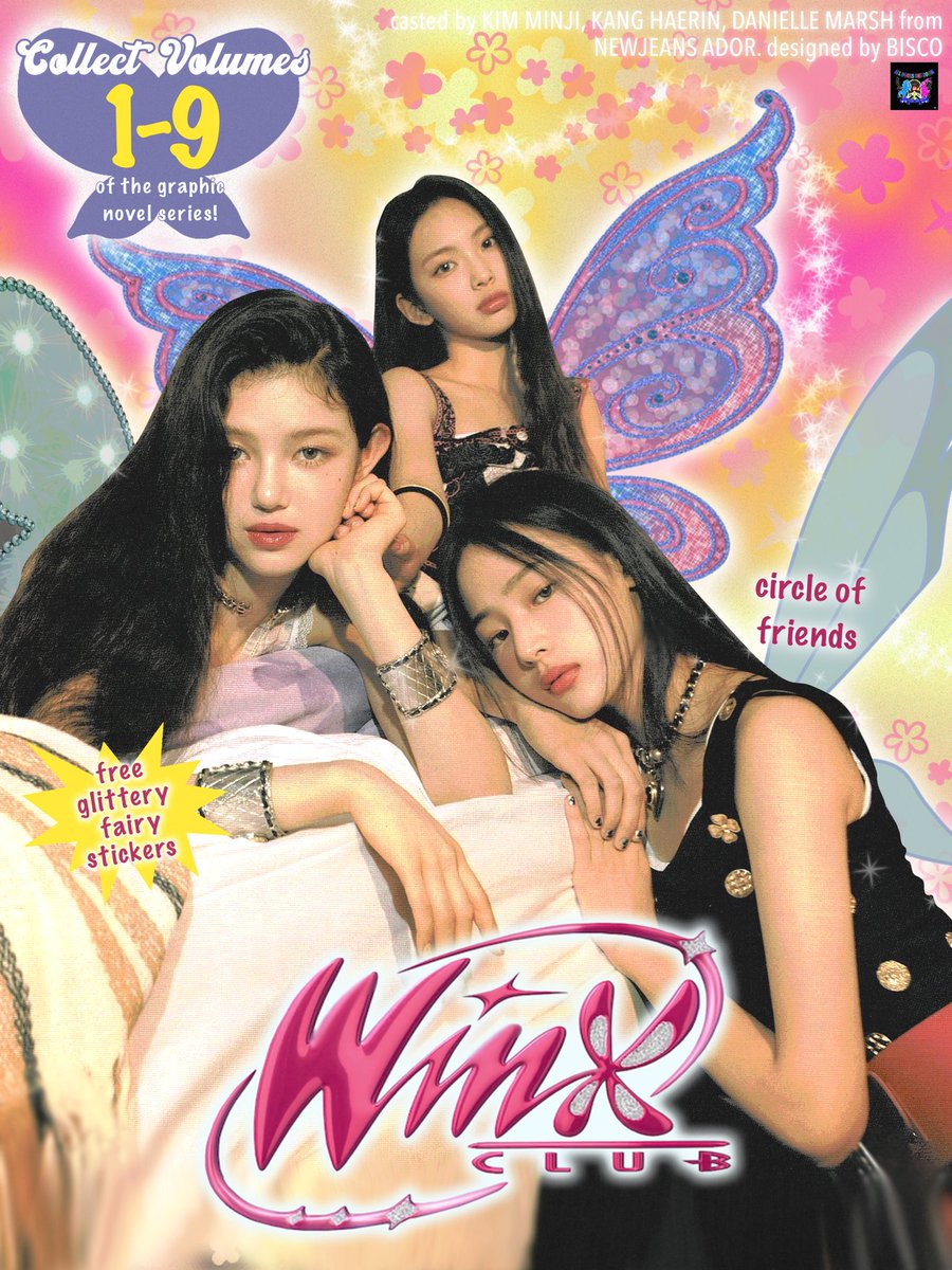 BISCOTALES's tweet photo. newjeans [ minji danielle hyein ] : winx club novel collection 🧚🏻‍♀️ https://t.co/SnNOhV9Zxg