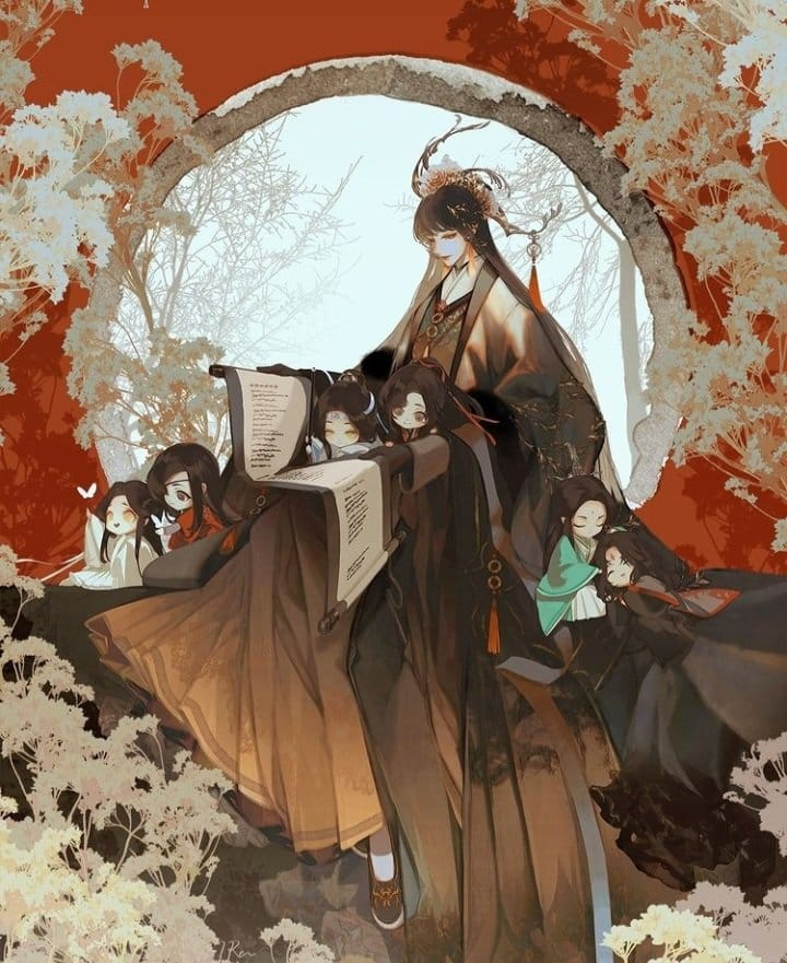 Laraney9's tweet photo. MXTX and her babies
who knows her twitter acc? Artist @/iRenrain107 in Weibo I guess #MDZS #TGCF #TSVSSS https://t.co/6sfbPRfwO3