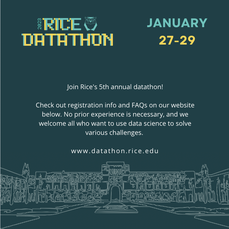 RiceDatathon tweet picture