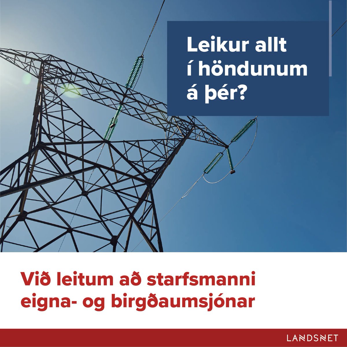 #teamlandsnet
jobs.50skills.com/Landsnet/is/17…