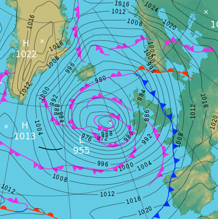 WeatherKernow's tweet photo. The Atlantic airflow continues apace this weekend with rain, showers and strong winds moving through. This pattern will continue into next week as well (This is the chart for midday today)
#Weather #WX #Kernow #Cornwall #Atlantic #Weatherfronts https://t.co/K6F9SgeyhA