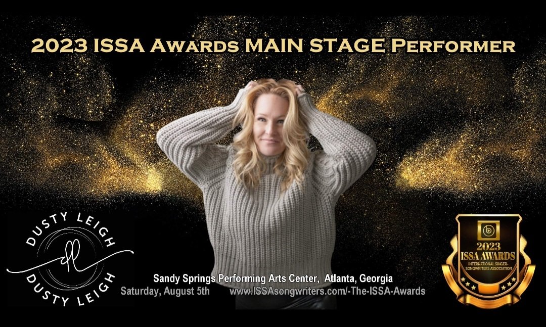 ISSAsongwriters's tweet photo. Meet Dusty Leigh Huston, your 2022 Gold Winner for Female Vocalist of the Year, who will be performing for us on the #Main #Stage this year! Her performances are high energy, loaded with spice and we can't wait to watch her shine for you at the 2023 ISSA Awards! 
#JudgeAlert https://t.co/WXW6JjRwxk
