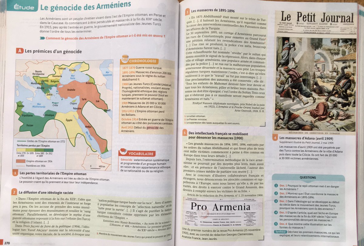 nmatini's tweet photo. #Artsakhblockade will remain in history as another genocidal act against the #Armenian people, no matter how much the Azerbaijani genocidal regime spins it now.

📷: 🇫🇷 French public school history textbook⤵️ #ArmenianGenocide #SanctionAzerbaijan https://t.co/mq0RFQwMJi