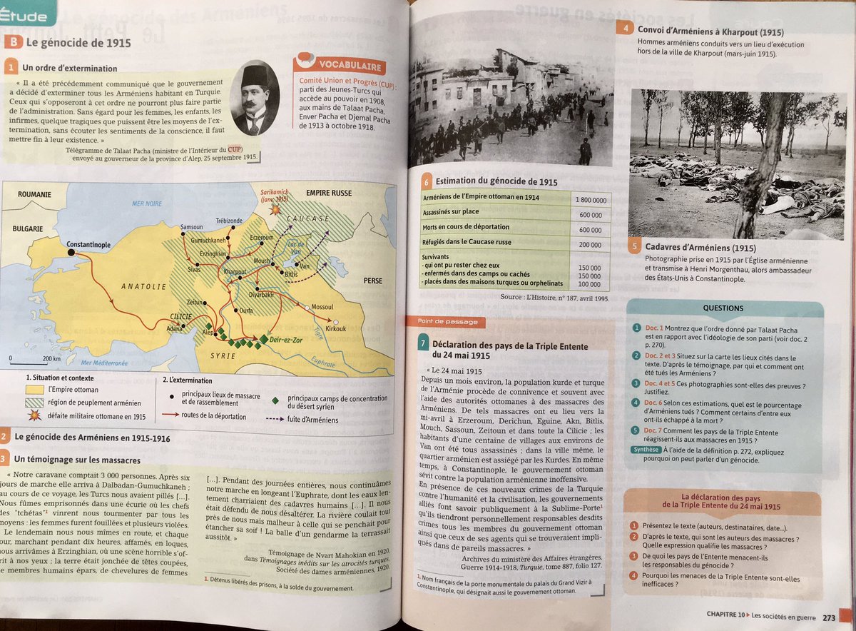 nmatini's tweet photo. #Artsakhblockade will remain in history as another genocidal act against the #Armenian people, no matter how much the Azerbaijani genocidal regime spins it now.

📷: 🇫🇷 French public school history textbook⤵️ #ArmenianGenocide #SanctionAzerbaijan https://t.co/mq0RFQwMJi