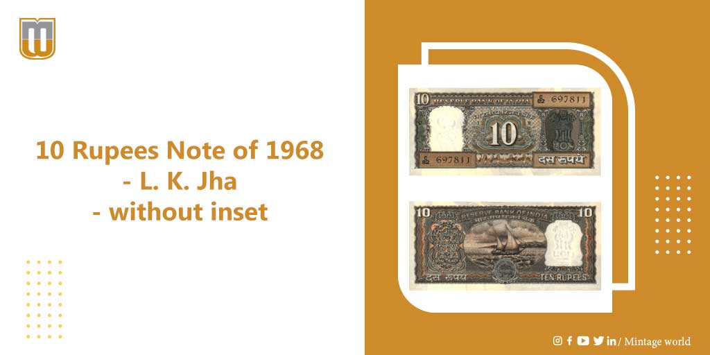 MintageWorld's tweet photo. Mintage World presents a 10 Rupees Note signed by - L. K. Jha. 
 
Please note that this note does not bear an inset letter.

Click here to know more> https://t.co/T76tIEfXzz

#mintageworld #note #banknote #banknotecollections #collectingbanknotes #10Rupees #lkjha #insetletter https://t.co/XA7jEkNV8y