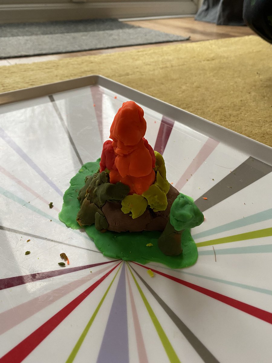 caffy07's tweet photo. @MissDevlinLMS Rafe made an erupting volcano using his play-doh 😃 https://t.co/ZgP88Fb2yN