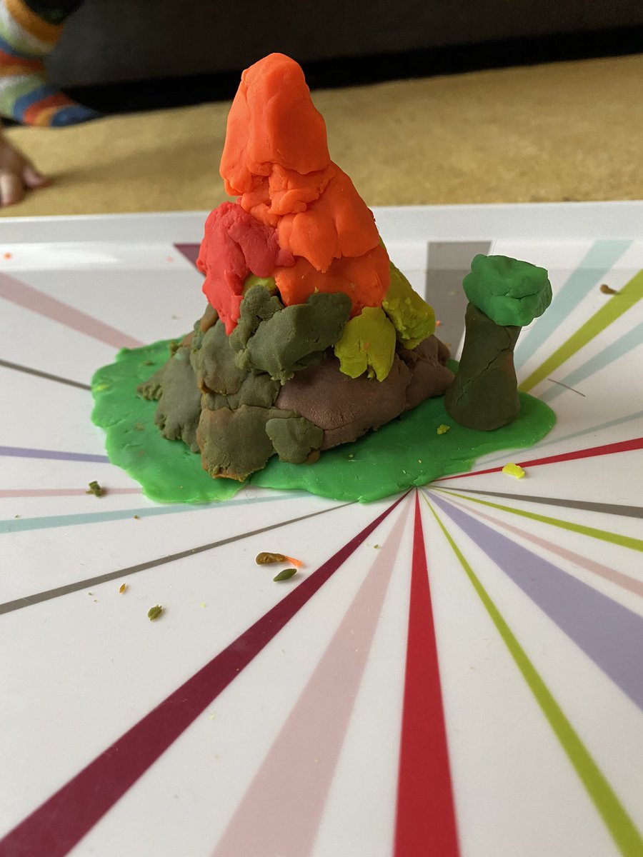 caffy07's tweet photo. @MissDevlinLMS Rafe made an erupting volcano using his play-doh 😃 https://t.co/ZgP88Fb2yN