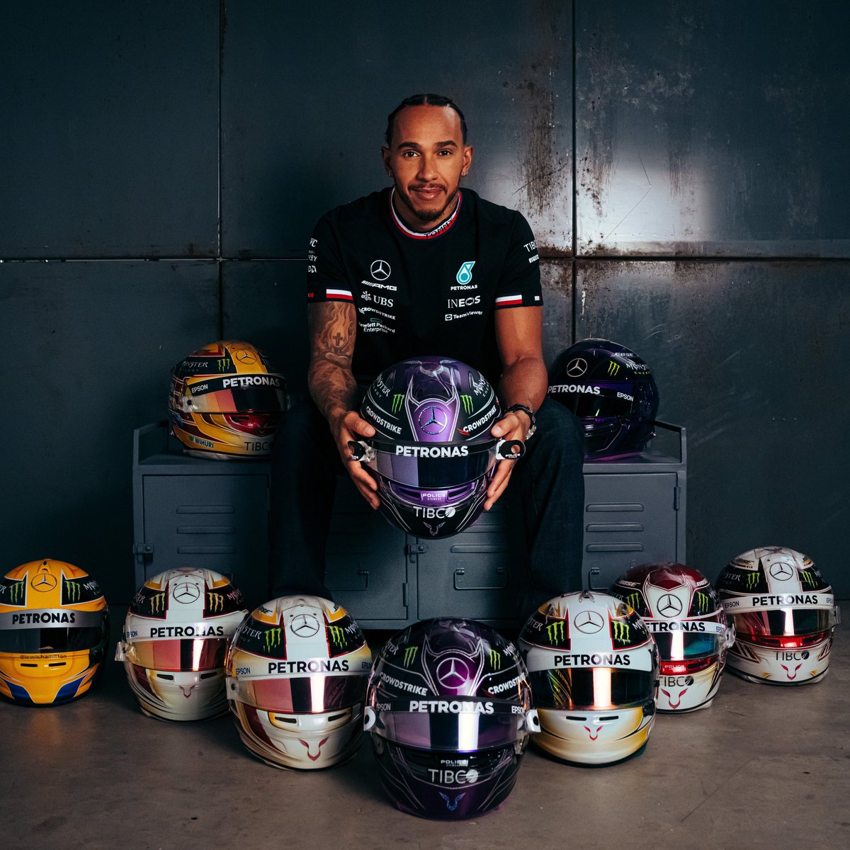 Happy birthday to the 7 time champion, the greatest of all time, and inspiration to us all, Sir Lewis Hamilton 🐐🥳