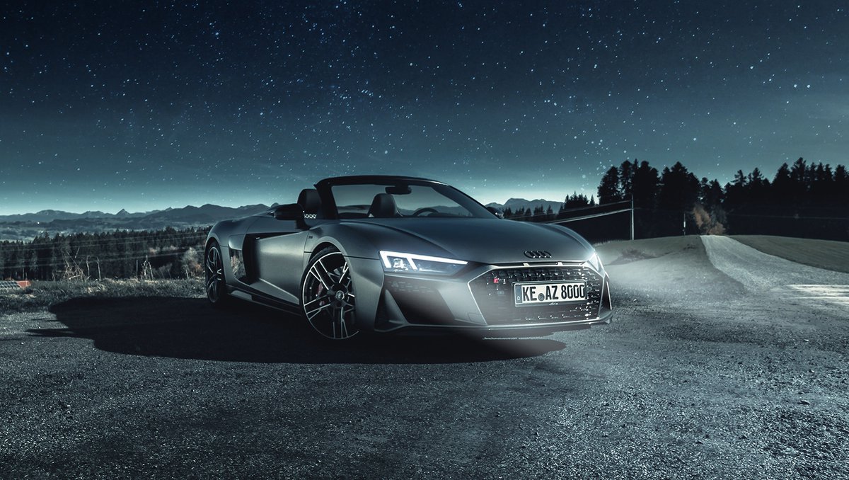 Audi R8 Spyder V10 quattro - Night Shift Mode 💯⁠
.⁠
Kraftstoffverbrauch in l / 100 km⁠
Innerorts: 20,2 // Außerorts: 9,2 //Kombiniert: 13,3⁠
CO2-Emission: 315 g/km⁠ // CO2-Effizienzklasse: G⁠