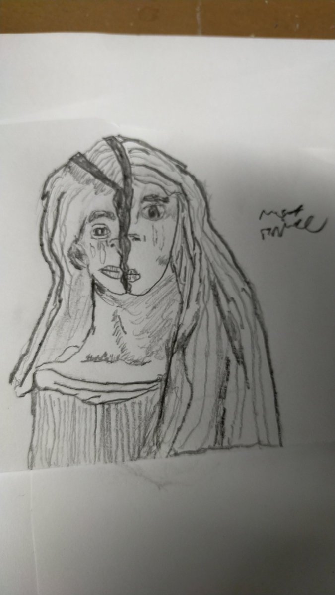 I did a sketch in the style of Junji ito