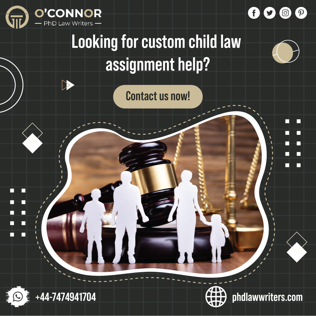 phdlawwriters's tweet image. Students tend to choose this topic because they want to score good grades by presenting a unique law assignment.
Explore: phdlawwriters.com/child-law-assi…
,
Enquire Now:-
🤳:- (+44) 7474941704
📧:- info@phdlawwriters.com
#dissertationwritinghelp #dissertationwriter #dissertationwriters
