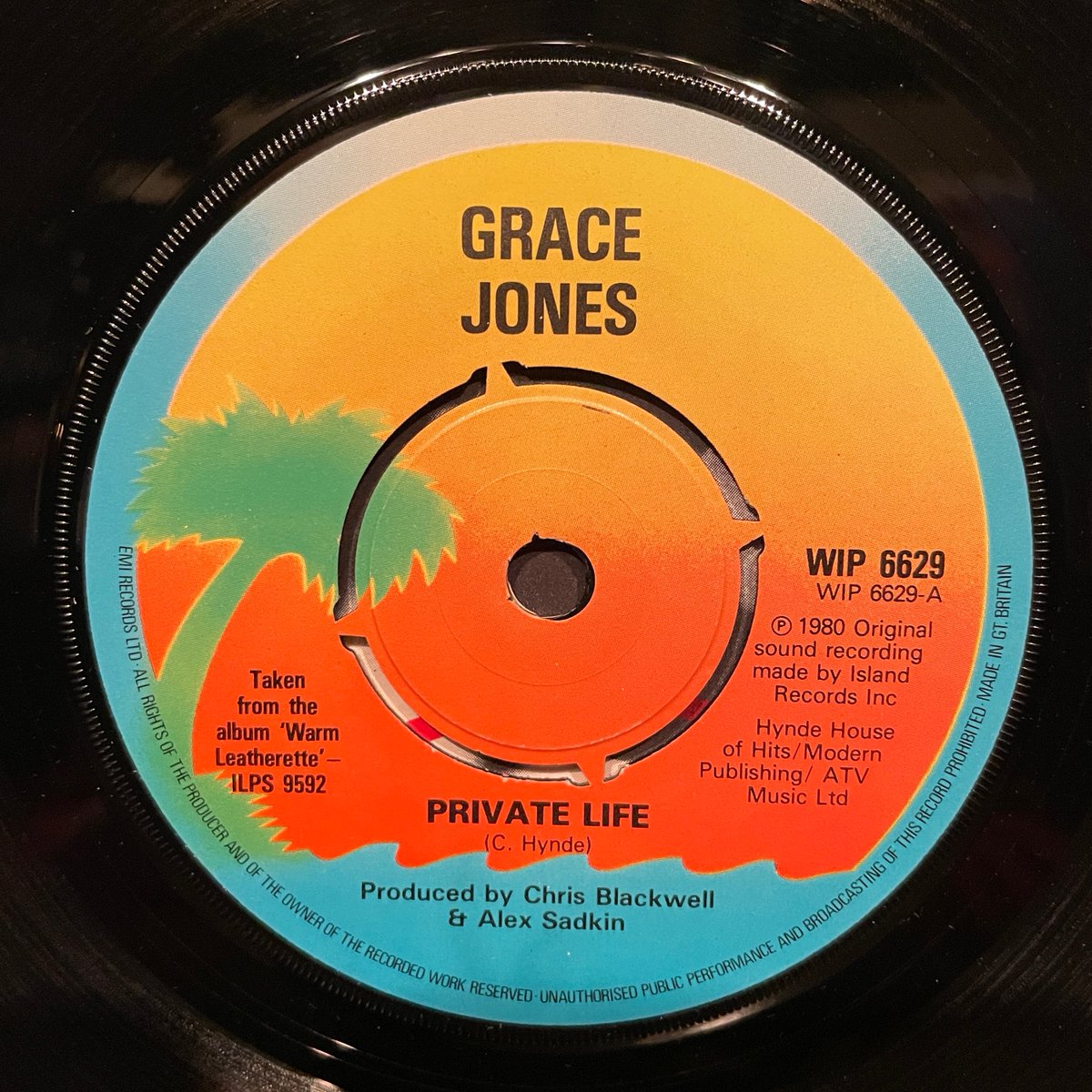 ほな7いこか
GRACE JONES / Private Life [’80 Island Records --- WIP 6629]　　　
#GraceJones  #PrivateLife  #ShesLostControl  #AlexSadkin  #ChrisBlackwell  #ChrissieHynde  #ThePretenders  #JoyDivision  #vinylbar  #recordbar  #レコードバー  #mhc07012023
youtube.com/watch?v=yvLn_q…
