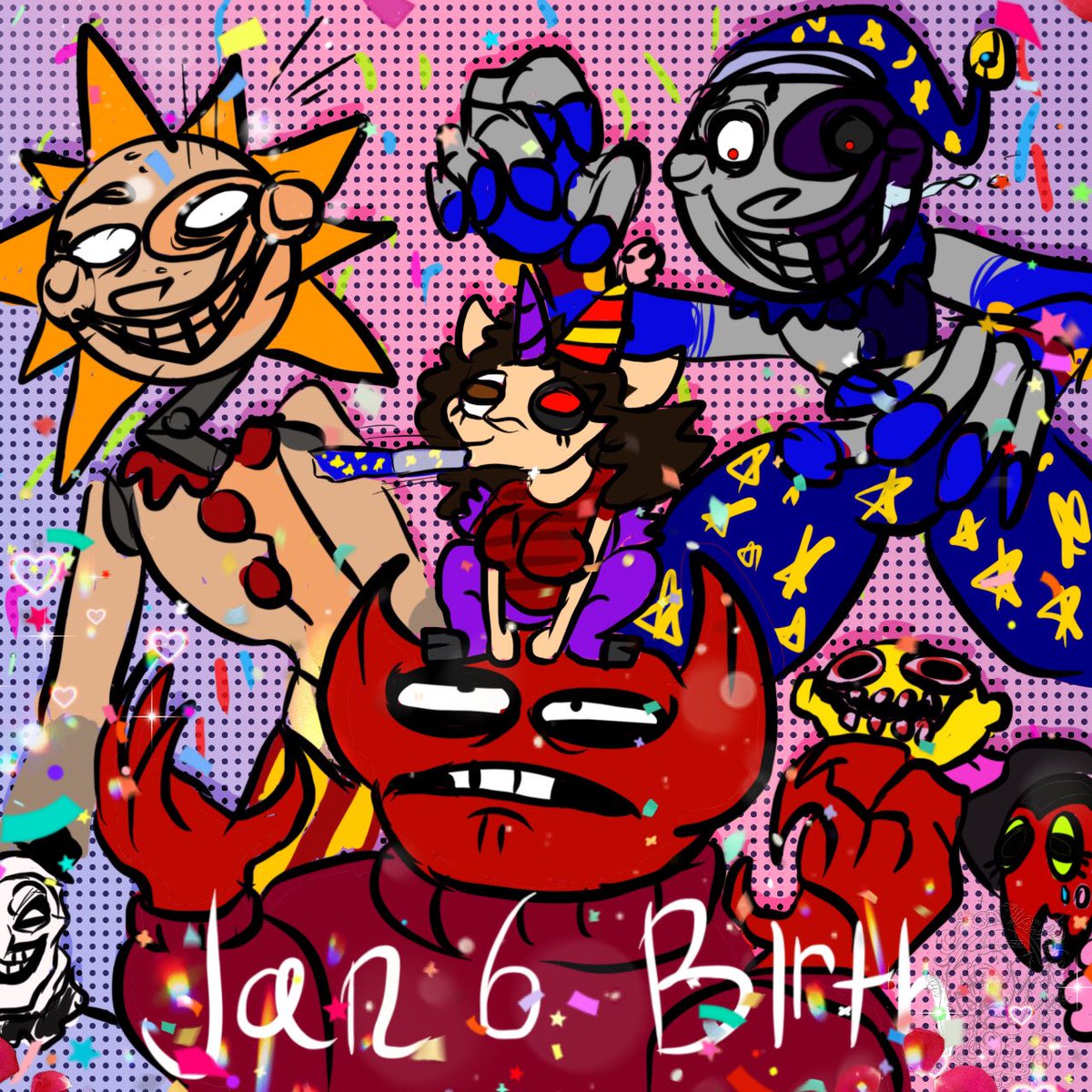 15HIMslill0v3r's tweet photo. I think I forgot to post this shitpost for my bday FFF- 😭😭😭😭 anyways a day late, my bday was yesterday (Jan 6) 
#sundropfnaf #moondropfnaf #bobvelseb #BobVelsebFanart #spookymonth #lemonmonster #fnf #fnaf #fnafsb #securitybreach #himppg #arttheclown #shitpost https://t.co/J3DFp8n5qj