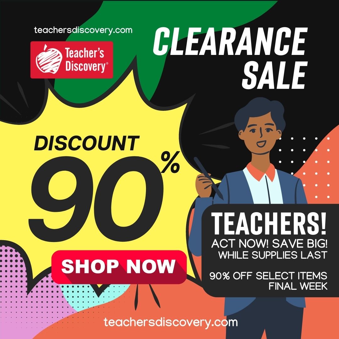 Teachers! Clearance Sale FINAL WEEK! All remaining items - now 90% off!  Act now, before it's all gone.

teachersdiscovery.com

#teacher #teachers #sale #socialstudies #spanish #french #german #worldlanguage #iteach #classroom #education #teachersofinstagram