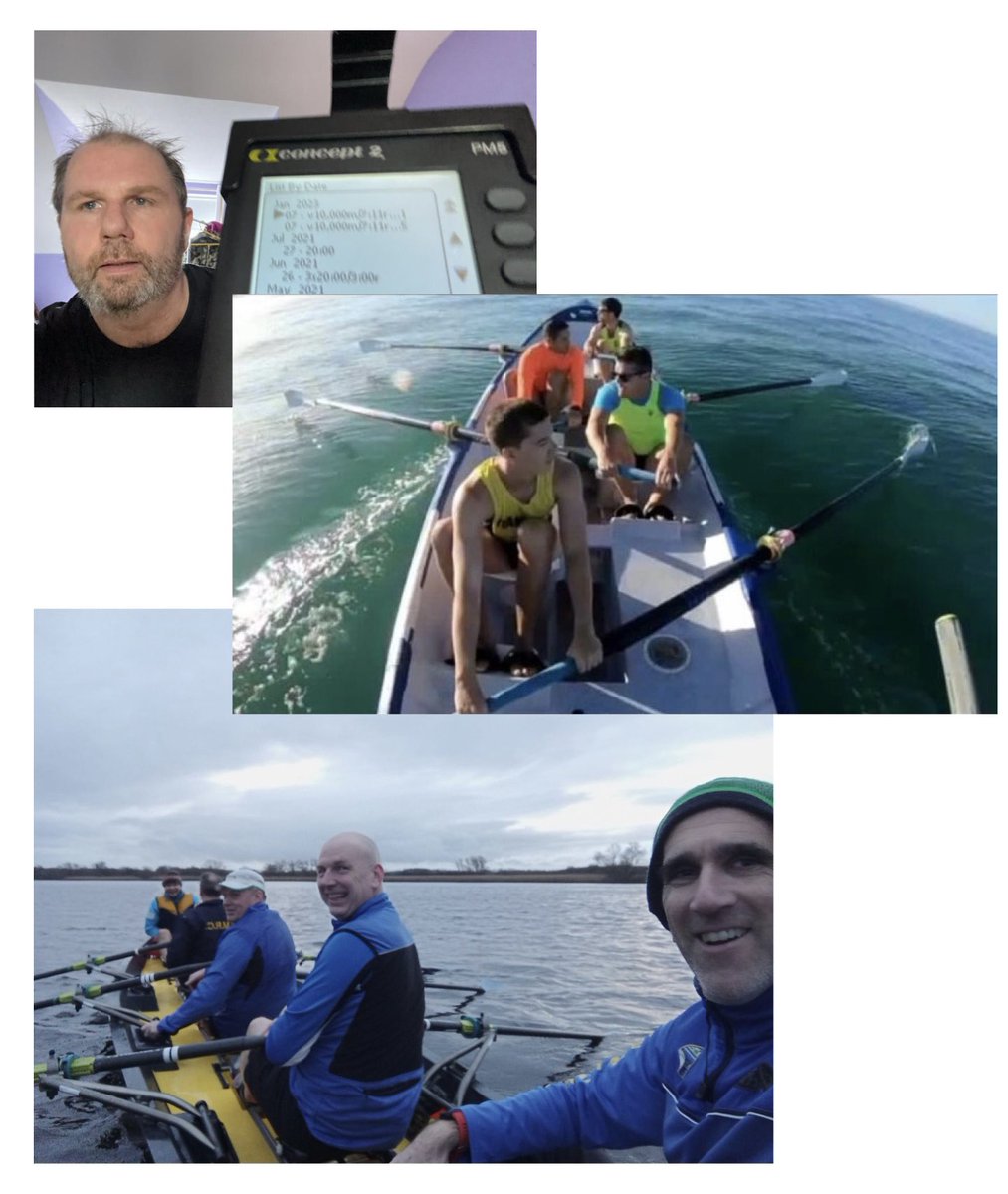 Smrc_rowing's tweet image. From Limerick to Perth, the SMRC community showing its support during our Wild Atlantic Way ROWathon 💙💛 
Coach Len showing us how it’s done, John McDonagh and his gang in Perth clocking up some miles and President Deccie Hartnett leading our coastal boat down the Shannon 🚣🏽‍♀️