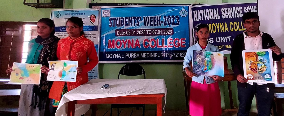MoynaNss's tweet photo. #PosterCompetition
#ObservationofStudentsWeek2023
#NSSMoynaCollege
@ianuragthakur 
@NisithPramanik 
@pankajsinghips 
@YASMinistry 
@_NSSIndia  
@rdnss_kolkata 
@VidyasagarNSS
@NssMoyna 
@ConnectingNss https://t.co/6FvVSf9pzS