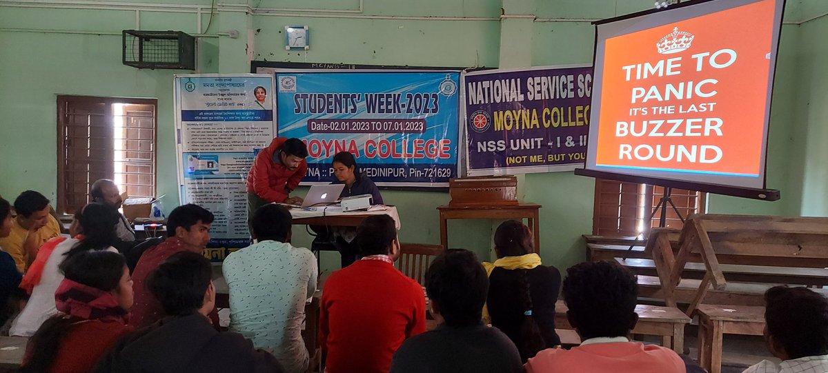 MoynaNss's tweet image. #QuizeCompetition 
#ObservationofStudentsWeek2023
#NSSMoynaCollege
@ianuragthakur 
@NisithPramanik 
@pankajsinghips 
@YASMinistry 
@_NSSIndia  
@rdnss_kolkata 
@VidyasagarNSS
@NssMoyna 
@ConnectingNss